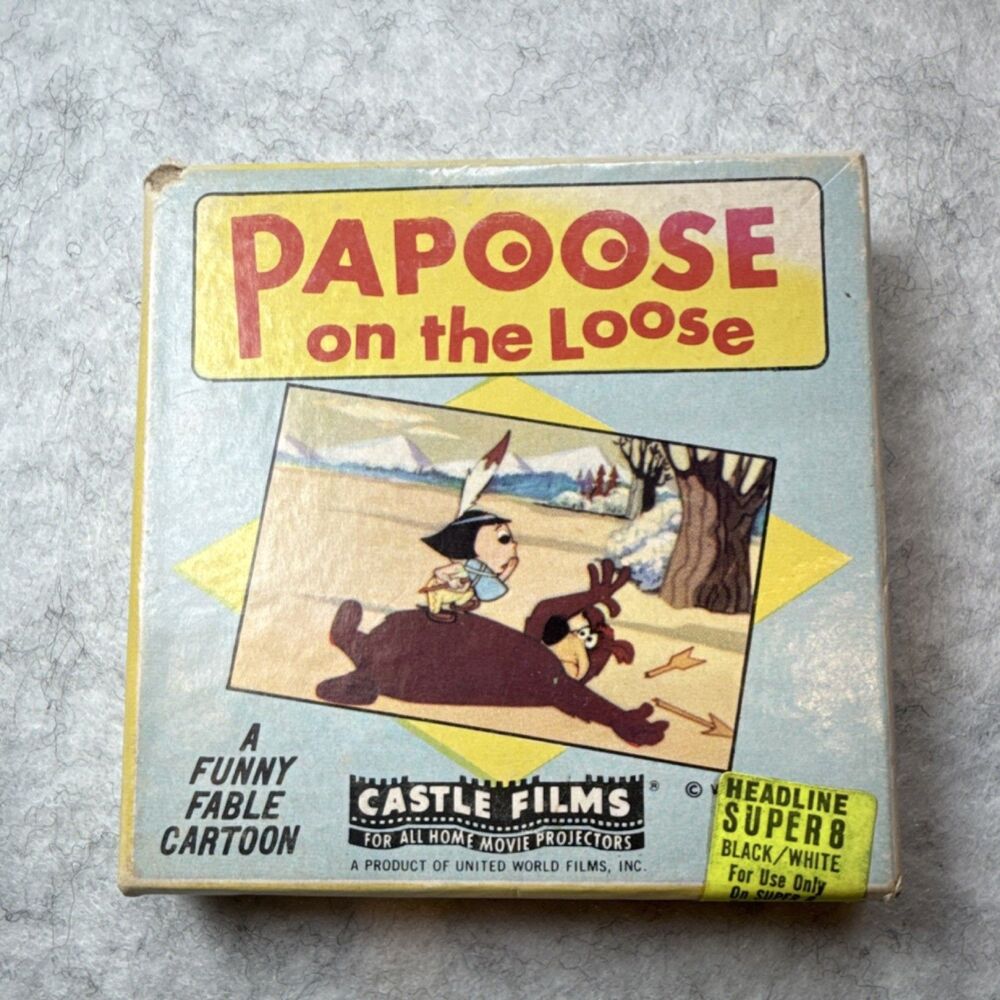 Castle Films  Super 8 Film Reel "Papoose on the Loose"